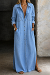 Andrea | Denim Button Down Dress