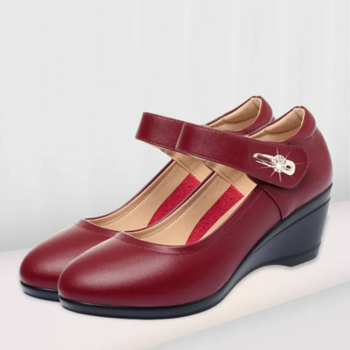 Camila Comfort Leather Support Shoes