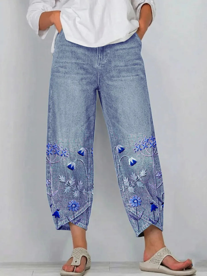 Aven | Casual Embroidered Pants
