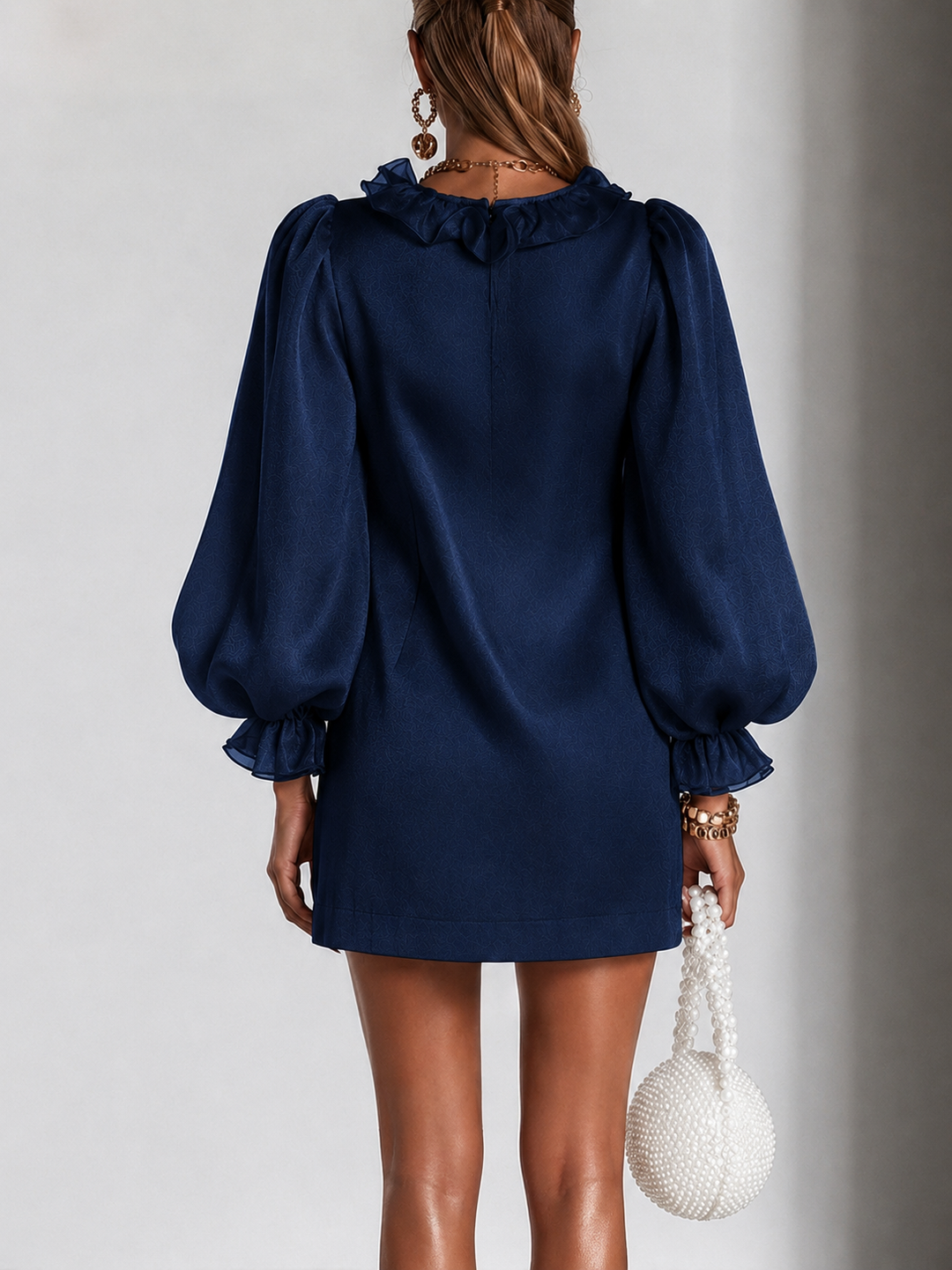 Ottilie | Ruffled Puff-Sleeve Mini Dress