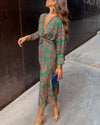 Isadora | Elegant Midi Dress with Delicate Print
