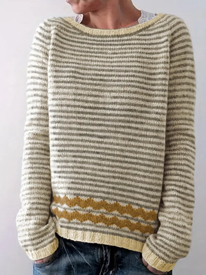 Aubrey | Casual Striped Knit Sweater