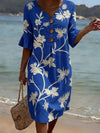Casual women's dress with floral print.