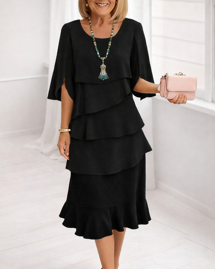 Patricia | Elegant Comfort Ruffle Dress