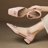 Aveline Buckle Leather Mary-Janes