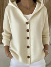 Beatrix Elegant Button Hooded Sweater