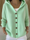 Harriet Elegant Button Hooded Sweater