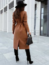 Chic Wool Coat – Belted Wrap Design for Effortless Winter Style