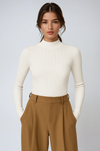 Anais | Ribbed High-Neck Top