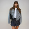 Women's Cropped Boucle Jacket