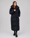 Comfortable long winter puffer jacket for women