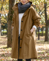 Women's Long Hooded Trench Coat