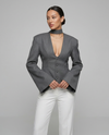 Blazer Jacket – V-Neck Casual Slim Fit for Autumn/Winter