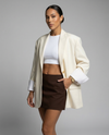 Casual Suit Jacket – Stylish Color-Blocked Design for Effortless Commuting