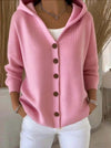 Henrietta Elegant Button Hooded Sweater