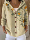 Georgiana Elegant Button Hooded Sweater