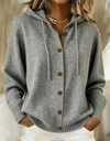 Blythe Elegant Button Hooded Sweater