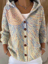 Winifred Elegant Button Hooded Sweater
