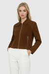 Vintage-Inspired Short Jacket with Comfortable Fit