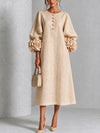 Rosanne | Rosette-Cuff Midi Dress