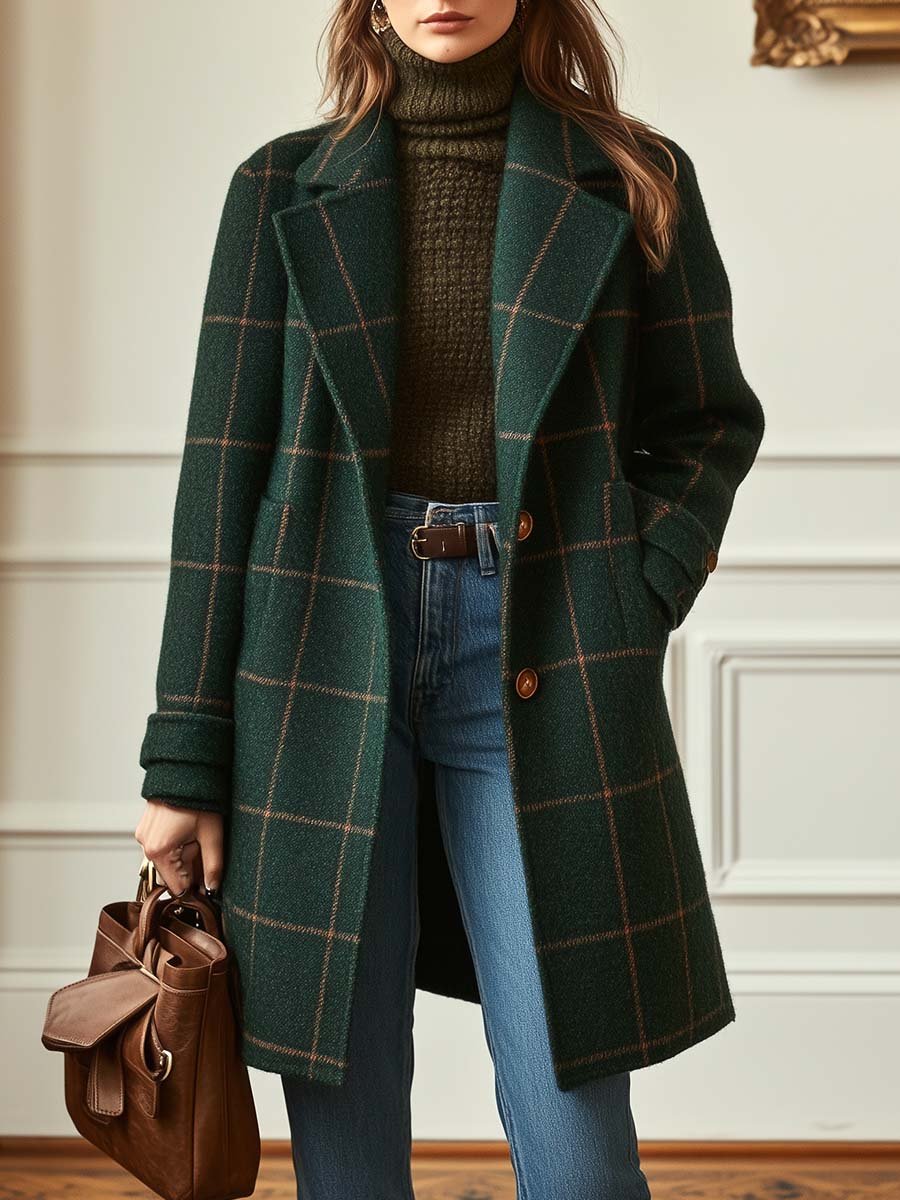 Elowen Classic Checkered Coat
