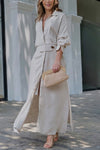 ELISABETTA | Elegant Maxidress with V-Neck and Flowing Cut for a Chic Summer